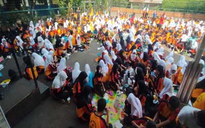 UPTD SMPN 10 Depok Mengadakan kegiatan yang disebut dengan Jumat Sehat.